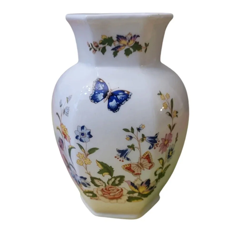 Aynsley Fine English Bone China Cottage Garden Vase